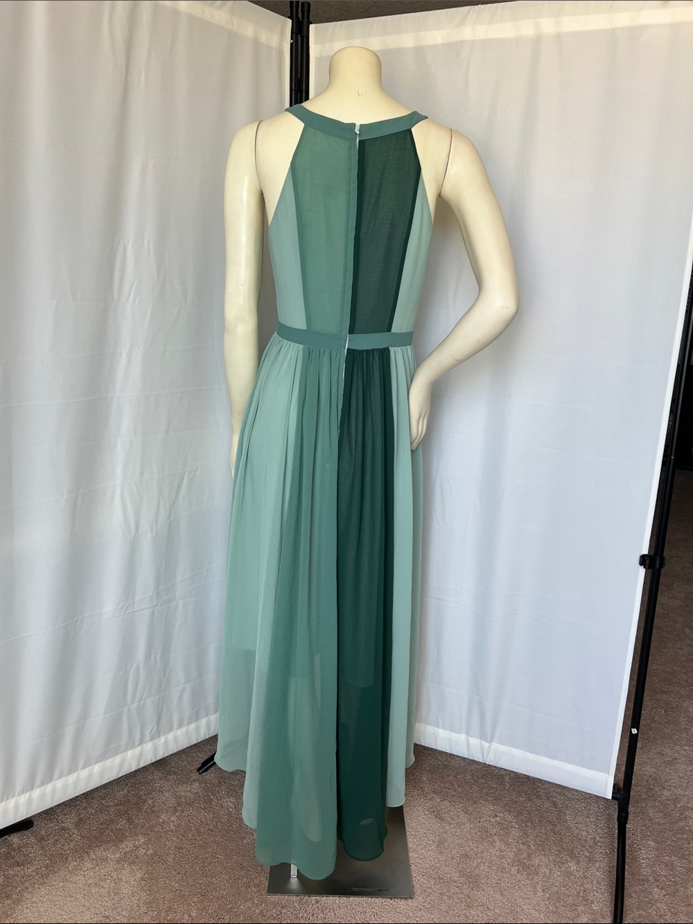 ModCloth High-Low Colorblock Chiffon Maxi Dress - Picture 8 of 11